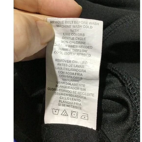 XOXO Black Jumpsuit Spaghetti Straps Wide Leg Pockets - Picture 10 of 10